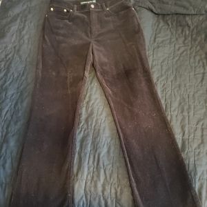 Lauren Black Corduroy Jeans Womens 6